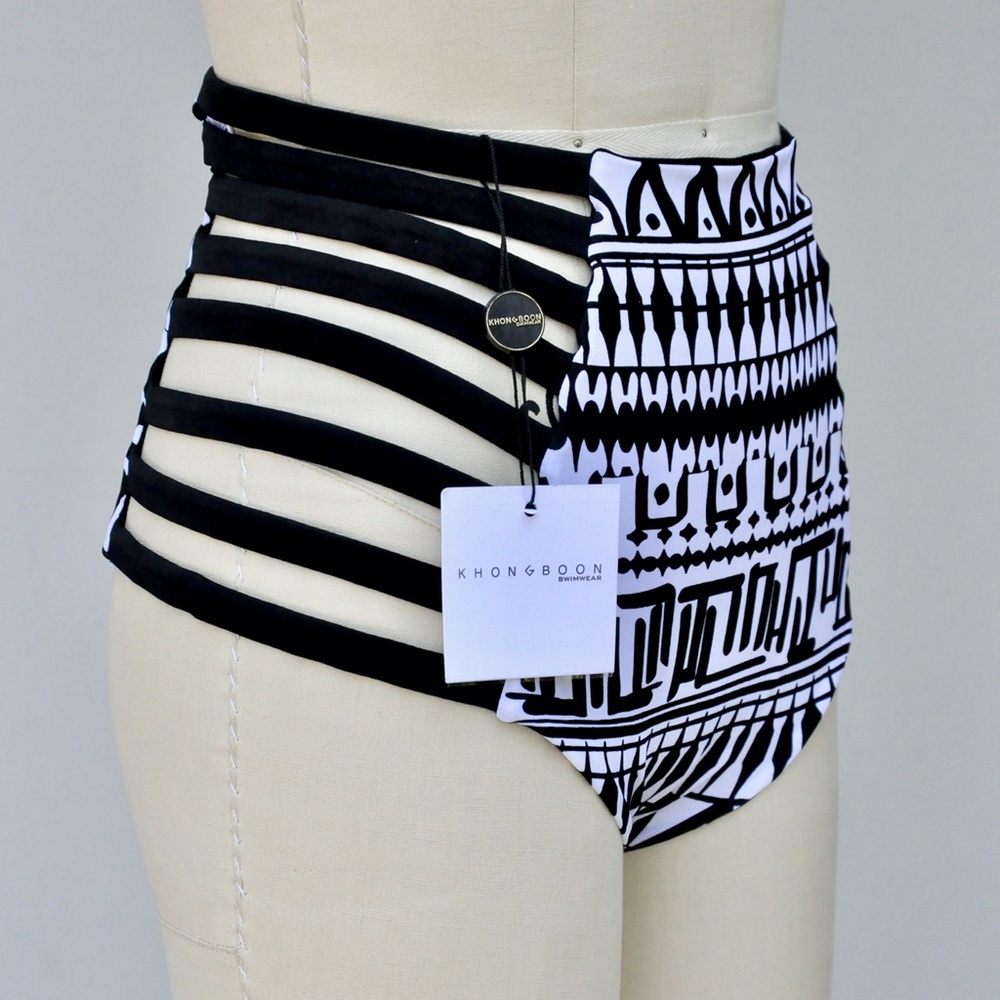 Khongboon Bikini Bottom High Waist Waisted M